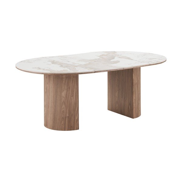 Tavolo da pranzo con piano in ceramica allungabile con estensione Athens – House Nordic-image-2