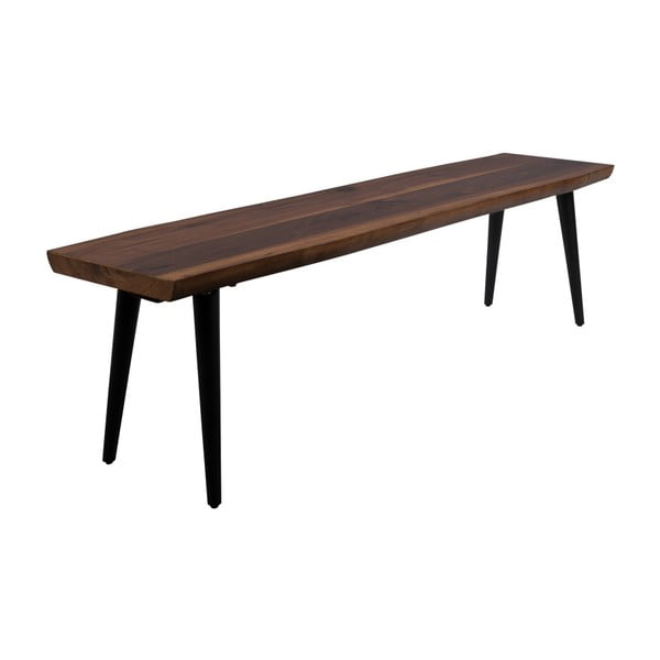 Panca con gambe in acciaio nero, lunghezza 160 cm Alagon - Dutchbone-image-1