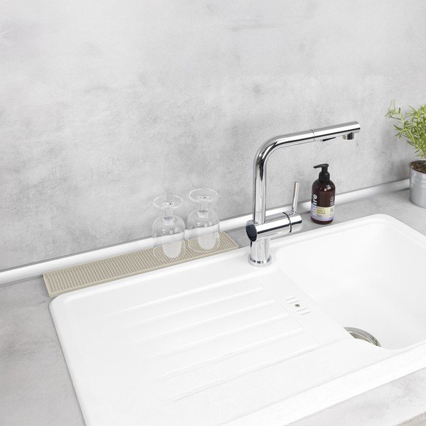 Tappetino scolapiatti beige in plastica 42x8 cm Slim – Wenko-image-3