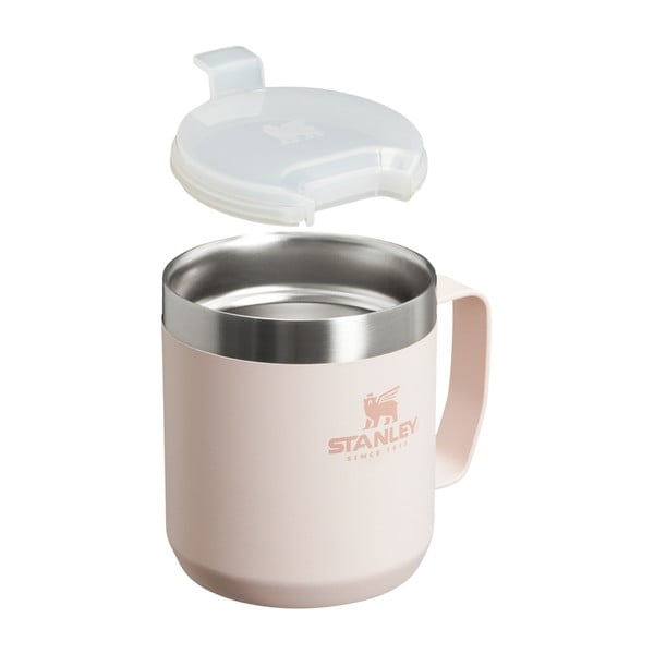 Tazza termica rosa chiaro in acciaio inox 350 ml Stay-Hot Camp Mug Rose Quartz – Stanley-image-2