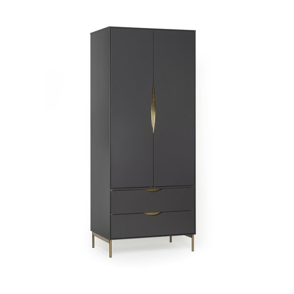 Armadio grigio scuro 80x195 cm Kobe - Woodman-image-3