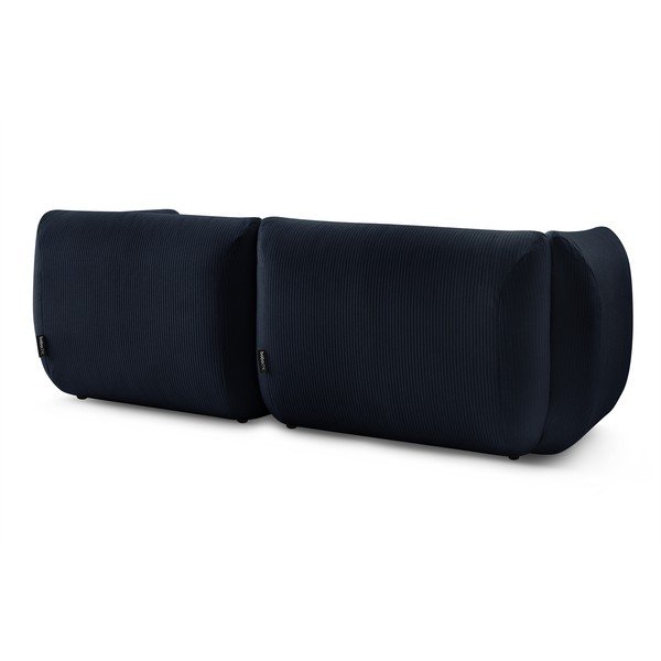 Divano in velluto a coste blu scuro 260 cm Lecomte - Bobochic Paris-image-4