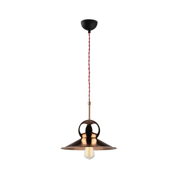 Lampada a sospensione in metallo nero in rame Opviq luci Stathis - Opviq lights-image-3