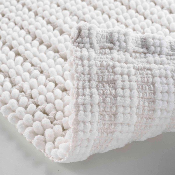 Tappetino per il bagno bianco 50x80 cm Voltis – douceur d'intérieur-image-2