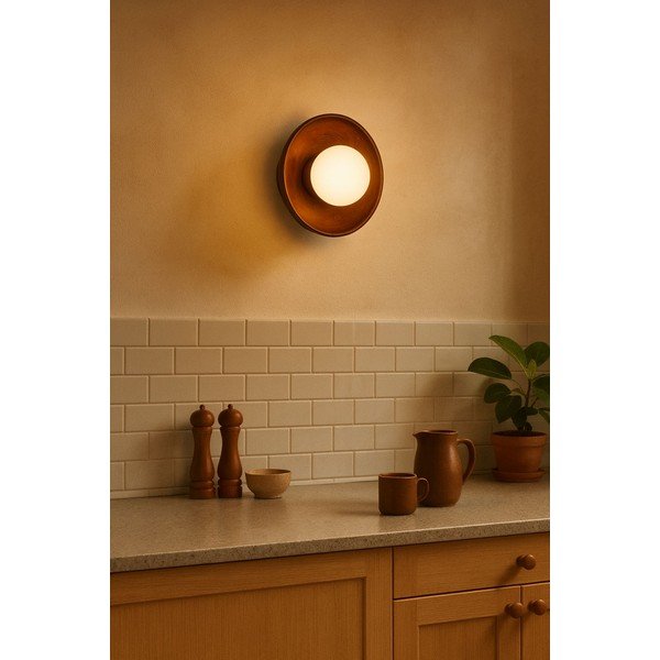 Lampada da parete marrone ø 24 cm Elsa – Opviq lights-image-1