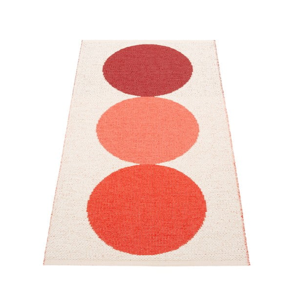 Tappeto da interno/esterno rosso/color crema 70x140 cm Otto Berry – Pappelina
