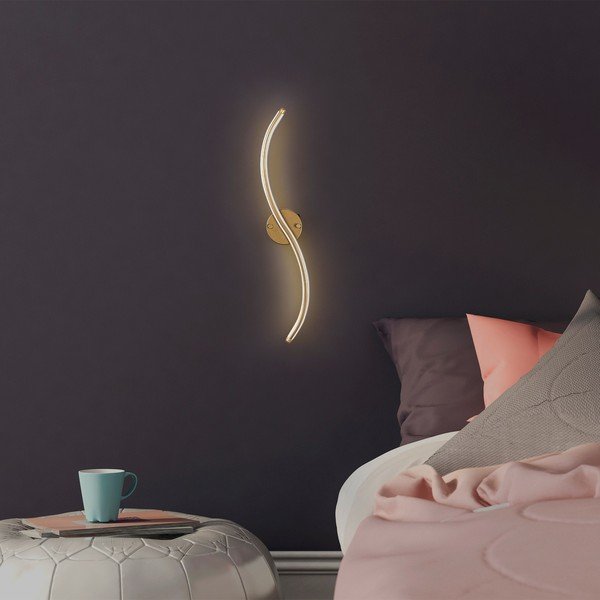 Lampada da parete a LED di colore oro Yilan - Opviq lights-image-3