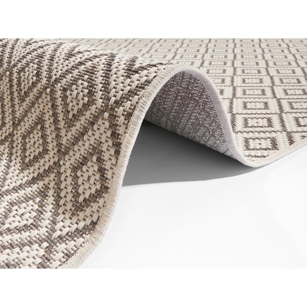 Runner da esterno beige-grigio Porto, 70 x 200 cm - Ragami-image-1