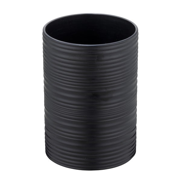 Portaspazzolino nero opaco in plastica Lyon – Allstar