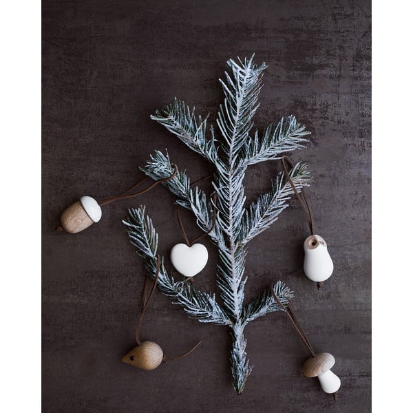 Ornamento natalizio in legno Owl - Rosendahl-image-4