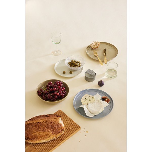 Piatto da dessert color crema in gres ø 23 cm Amare - Hübsch-image-3