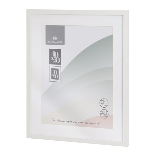 Cornice bianca da appendere 42x52 cm Sencillo – Casa Selección