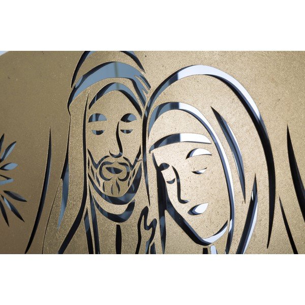 Decorazione murale in colore oro Nativity - Mauro Ferretti-image-3