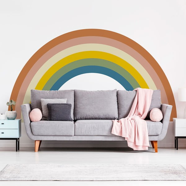Adesivo murale per bambini 158x87 cm Pastel Rainbow - Ambiance