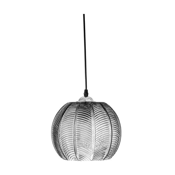 Lampadario grigio con paralume in vetro ø 22 cm Adar – Bloomingville