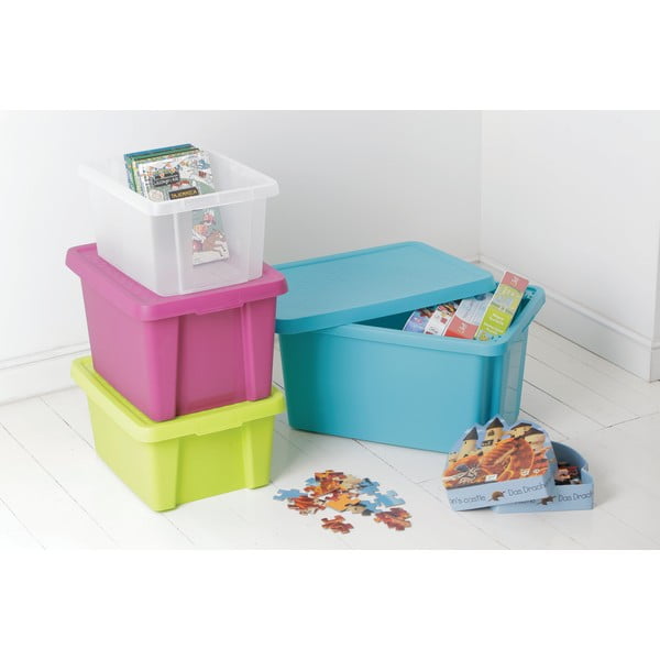 Cassetta di stoccaggio con coperchio , 26 l Essentials - Curver-image-2