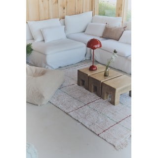 Tappeto in cotone lavabile a mano color crema 140x200 cm Color Lines - Lorena Canals