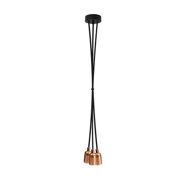Trojité světlo BI copper/black/black