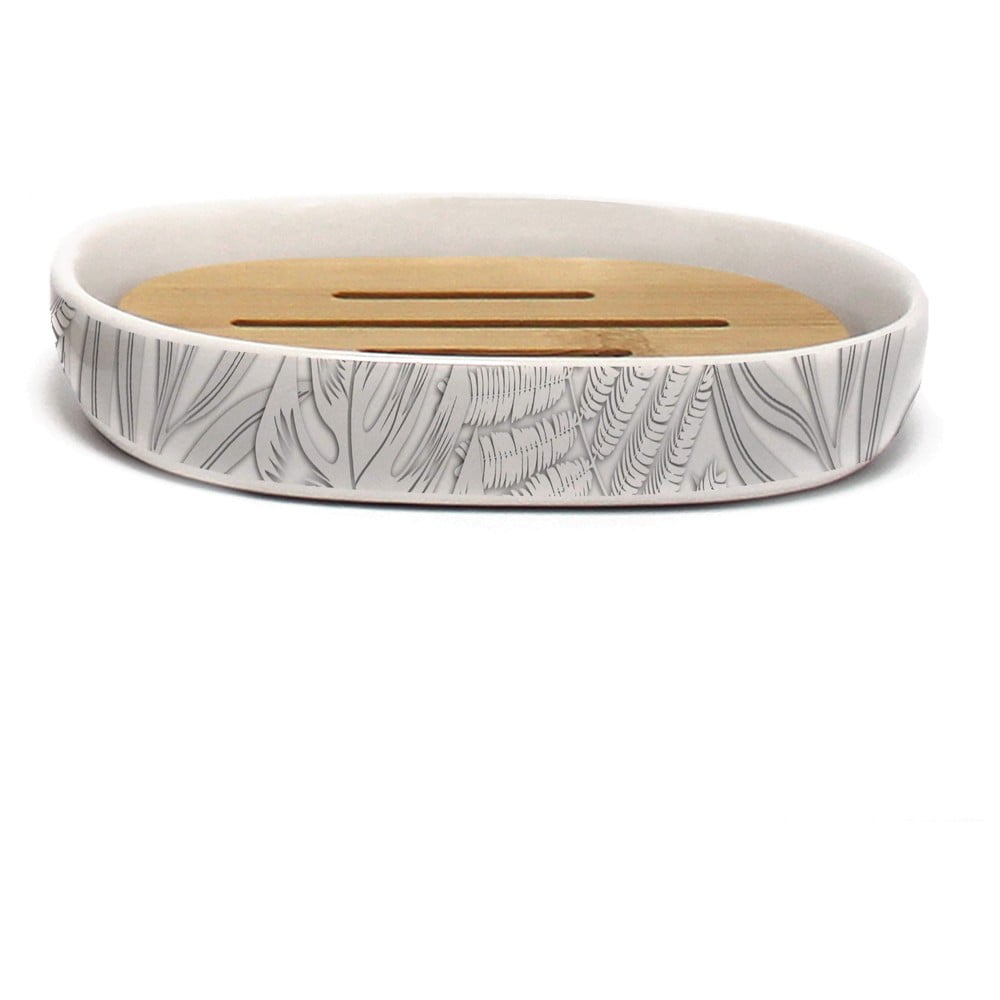 Portasaponetta bianco in ceramica Amber – douceur d'intérieur | Portasapone