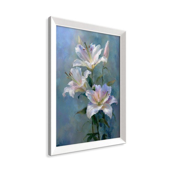 Dipinto stampato con cornice inclusa 56x75 cm Lilies – Styler-image-4