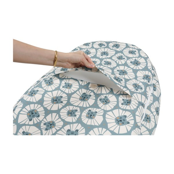 Nido blu per bambini Denim Lions - Malomi Kids-image-1