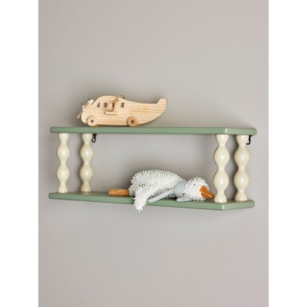 Mensola per bambini verde con ripiani multipli 60 cm Bibiola – Bloomingville Mini-image-1