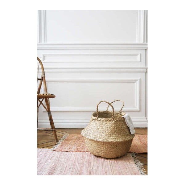 Cesto portaoggetti in seagrass chiaro , ⌀ 35 cm - Compactor-image-2