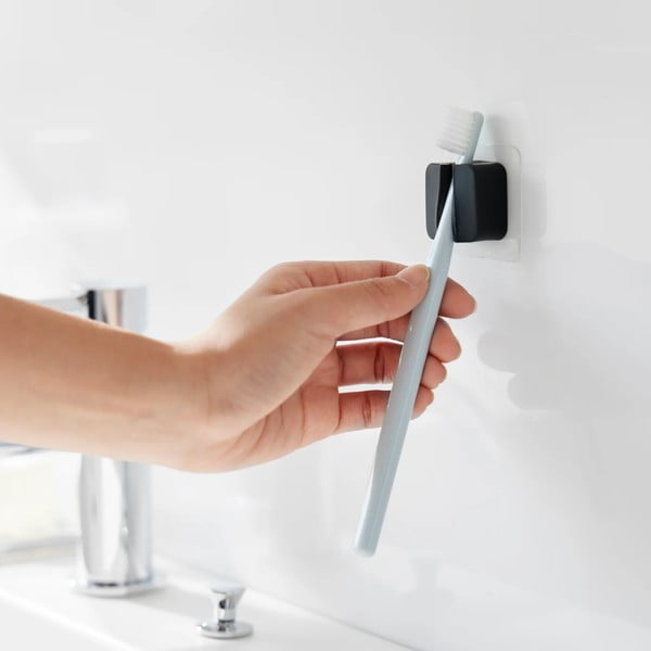 Portaoggetti multifunzione in silicone nero in set da 2 Film Hook - YAMAZAKI-image-3