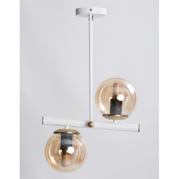 Lampada a sospensione con paralume in vetro ø 15 cm Libra - Squid Lighting-image-1