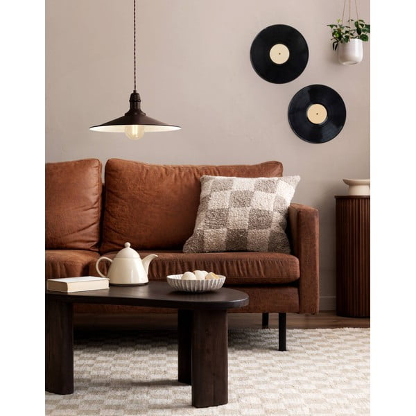 Lampadario in marrone scuro con paralume in metallo ø 36 cm STOCKBURY – EGLO-image-1