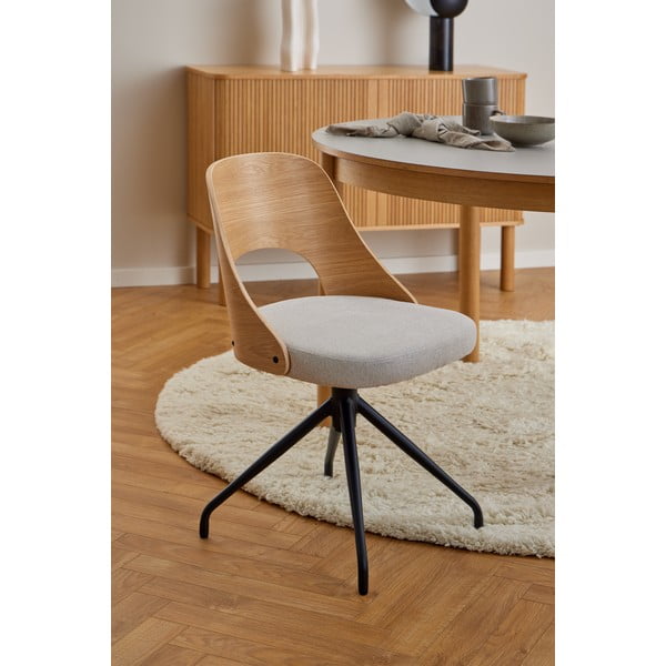 Sedia da pranzo beige/di colore naturale Lucy – Actona-image-1