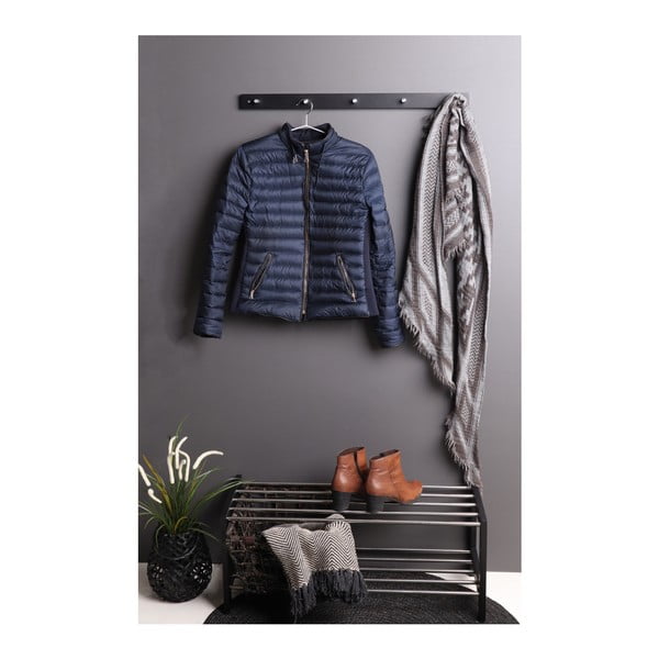 Scarpiera nera in legno di pioppo Padova - House Nordic-image-1