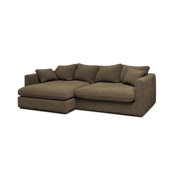 Divano angolare marrone chiaro (angolo sinistro) Comfy - Scandic-image-1