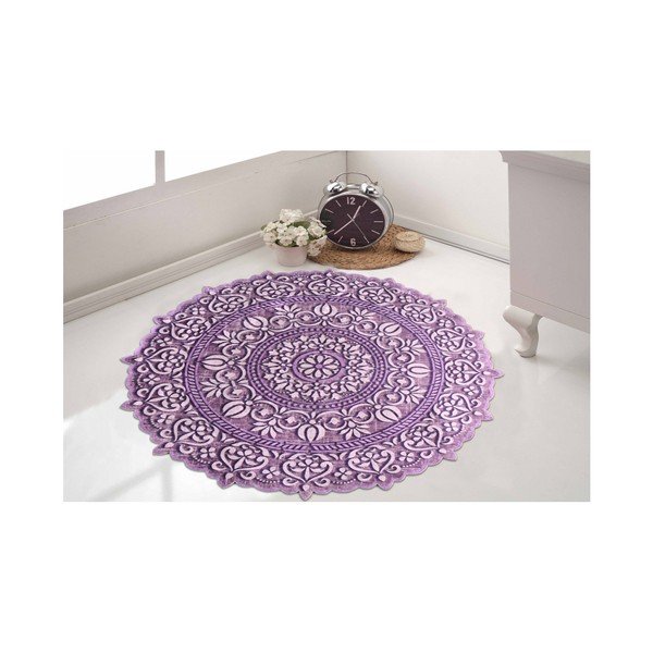 Tappeto Kaliro, ⌀ 80 cm Mor - Vitaus-image-1