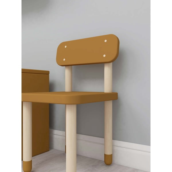 Sedia per bambini senape Dots - Flexa-image-1
