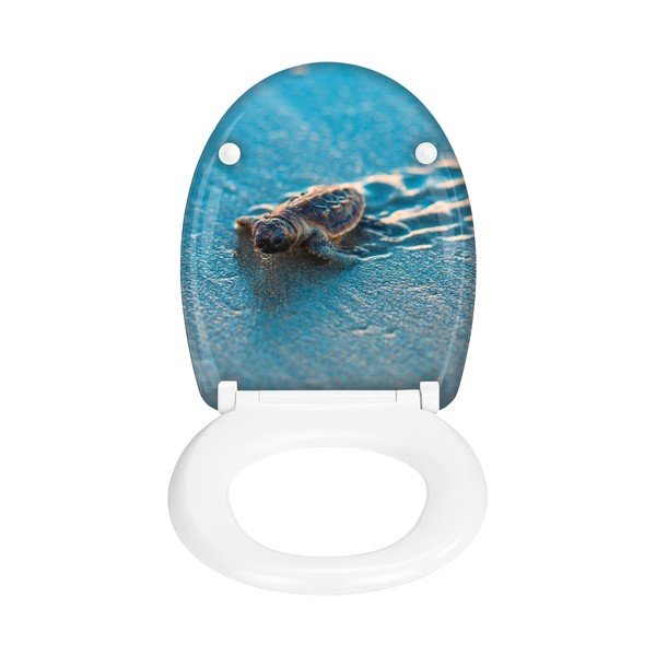 Sedile per wc con chiusura automatica 37,5 x 41,5 cm Caretta - Wenko-image-1