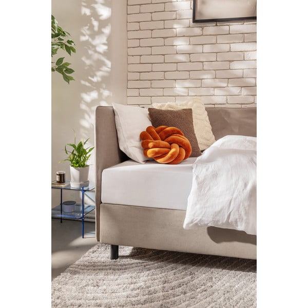 Letto singolo imbottito grigio tortora con contenitore con materasso incluso 120x200 cm Avela – Bonami Selection-image-3