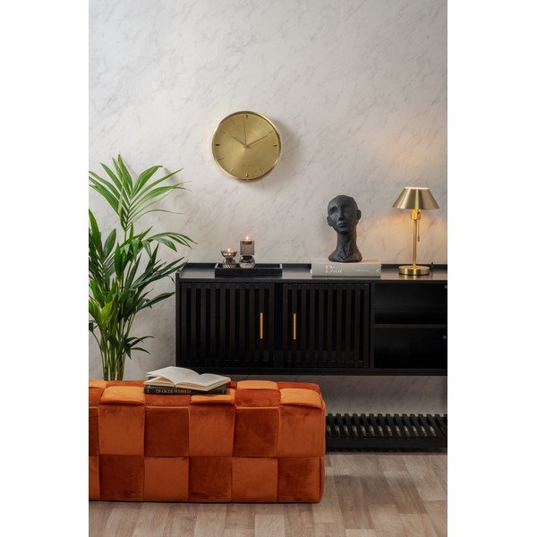 Sgabello in velluto arancione Weaved - Leitmotiv-image-3