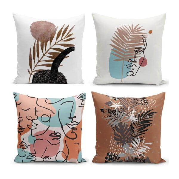 Set di 4 federe Cesso, 45 x 45 cm - Minimalist Cushion Covers