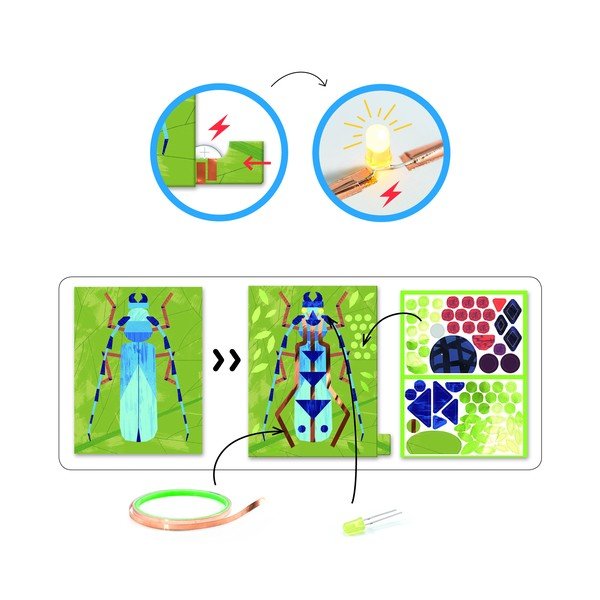 Set di 3 immagini luminose Insectarium - Djeco-image-2