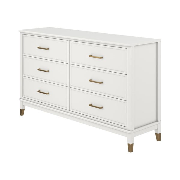 Cassettiera bianca , 144 x 85 cm Westerleigh - CosmoLiving by Cosmopolitan-image-2