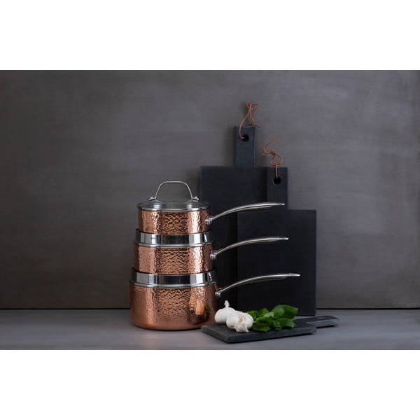 Pentola in acciaio inox con coperchio 2,2 l Minerva - Premier Housewares-image-2