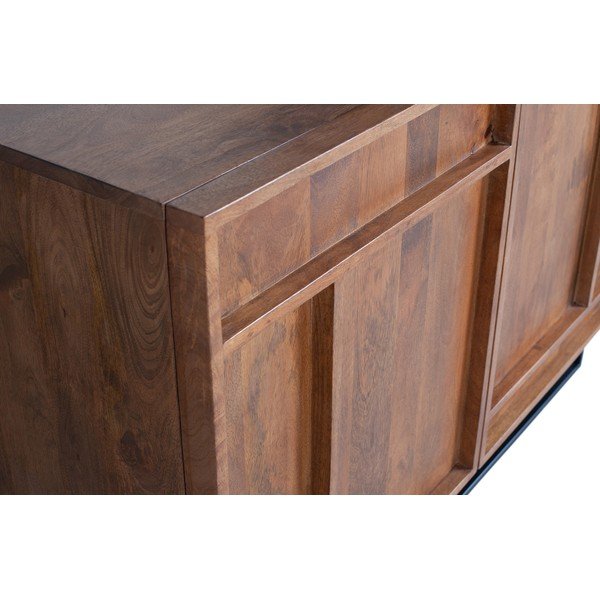 Cassettiera in legno di mango marrone, larghezza 160 cm Forrest - WOOOD-image-4
