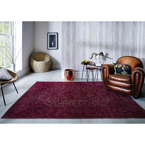 Tappeto rosa tessuto a mano Palais, 200 x 290 cm - Flair Rugs-image-3