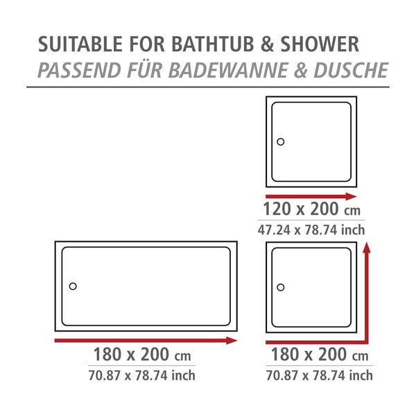 Tenda da doccia 180x200 cm Rollin'Art Ocean Life - Wenko-image-2