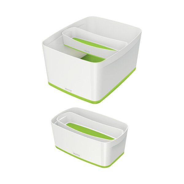 Organizer in plastica bianco-verde per la cancelleria MyBox - Leitz-image-3