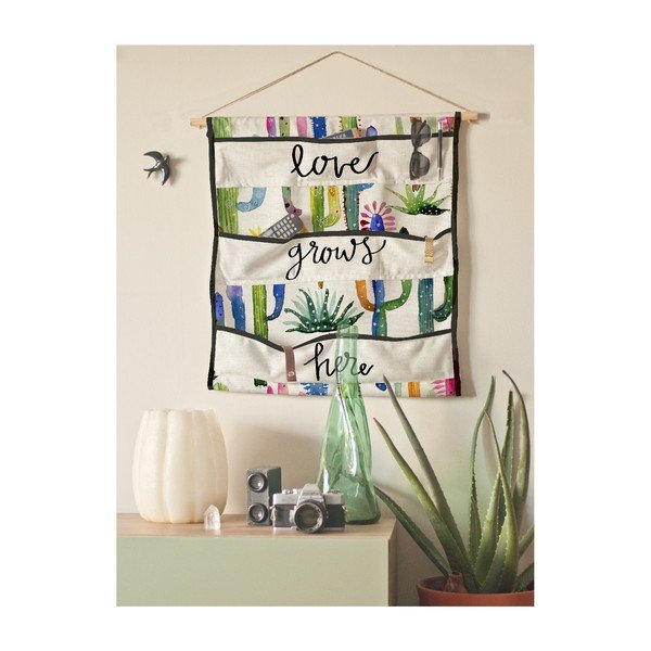 Organizzatore da parete con tasche Love Grows - Surdic-image-1