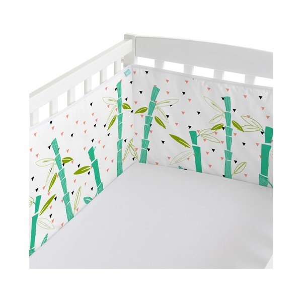 Coprimaterasso per culla in cotone Panda, 210 x 40 cm Panda Garden - Moshi Moshi-image-2