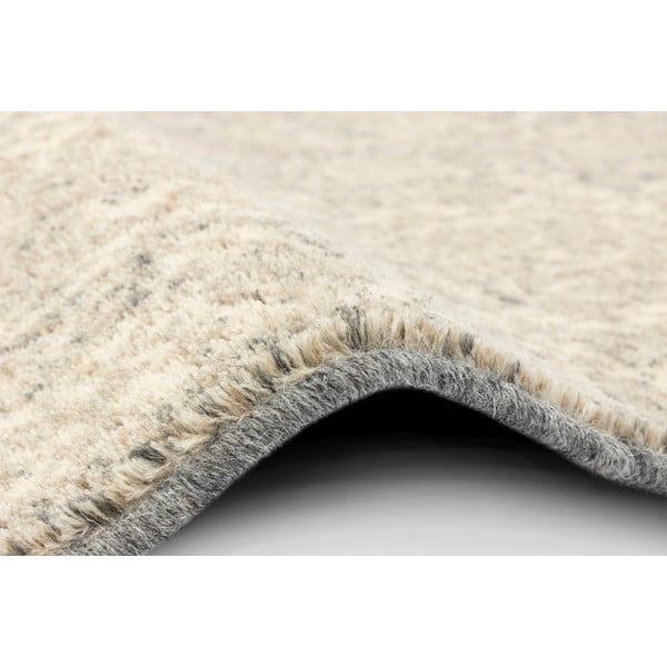 Tappeto in lana beige 133x180 cm William - Agnella-image-2