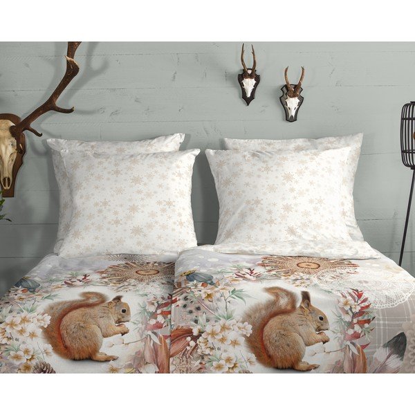 Biancheria da letto in flanella bianca per letto singolo 140x200 cm - HIP-image-2